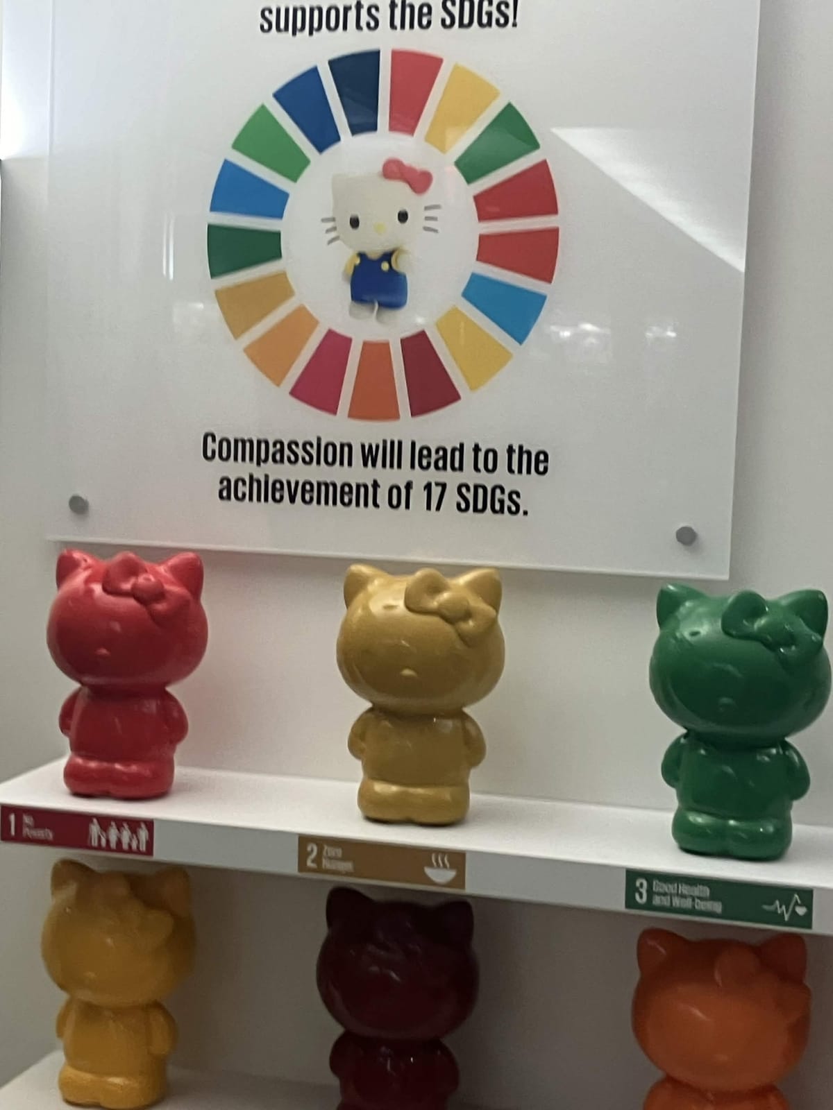 The 17 Sustainable Development Goals on display at the United Nations